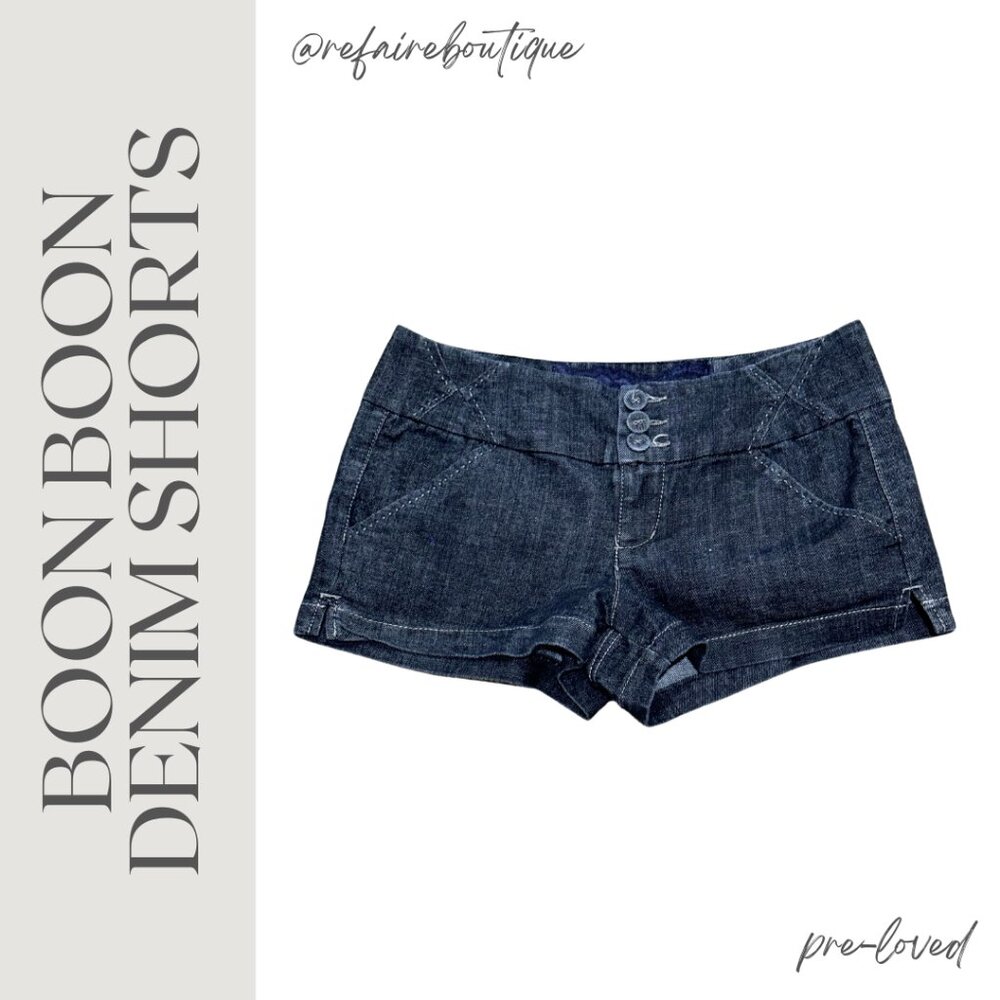 Boon Boon Denim Shorty Shorts